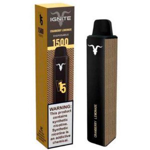 Pod descartável Ignite V15 - 1500 Puffs - Cranberry lemonade